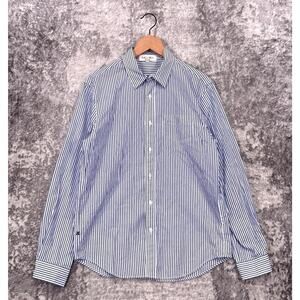 Alex Mill Shirt Small Mens Oxford Blue Striped Long Sleeve Button Down